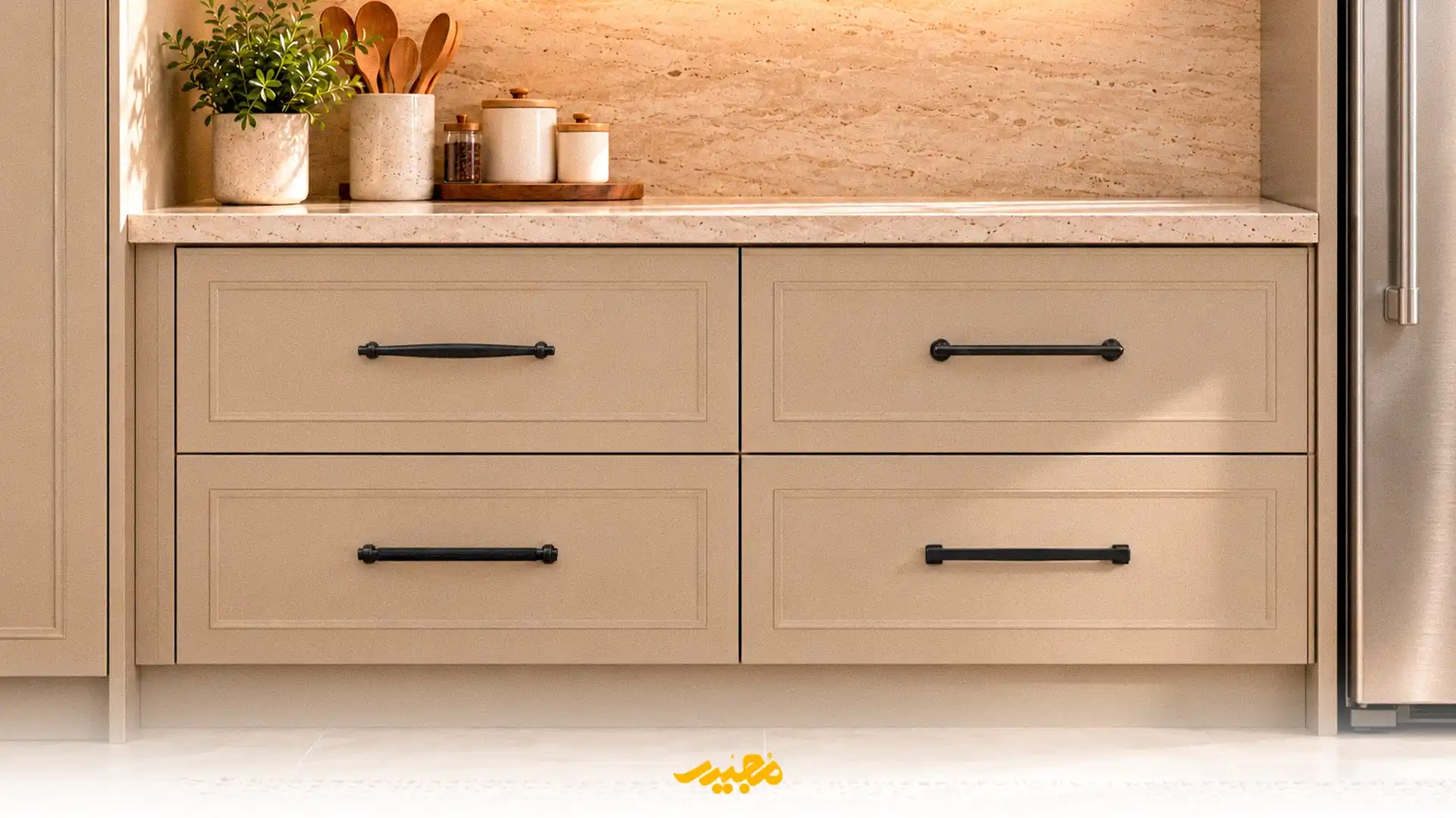 تاثیر دستگیره در زیبایی کابینت نئوکلاسیک